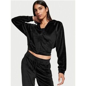 Victoria's Secret TRACKSUIT SET Full-zip Hoodie+jogger pant VELOUR
